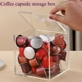 thumbnail image 4 of Yuarrent Soporte fuerte y duradero para cápsulas para amantes del café, caja de almacenamiento esencial, fácil de limpiar Almacenamiento y organización del hogar, 4 of 5