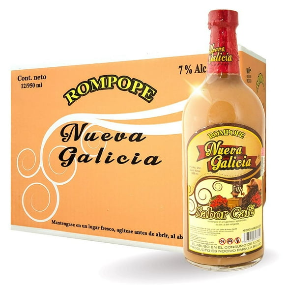 Rompope Nueva Galicia Café 12 Botellas 950ml C/u