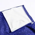 thumbnail image 6 of Women's Sequin Skirt Sparkle Stretchy Bodycon Mini Skirts (Blue L), 6 of 8