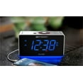 Emerson SmartSet Alarm Clock Radio with USB Charger, Nightlight