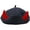 Black, variant on Devil Horn Woolen Hat for Adult Novelty Warm Hip Hop Hat Fashionable Winter Horned Beret Breathable Painter Hat for Women (Black)
