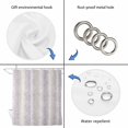 thumbnail image 5 of Purple Botanical Waterproof Fabric Shower Curtain,Farmhouse Spring Summer Branch Waterproof Fabric Shower Curtain for Bathroom Curtains Bathtubs Hotel Shower Curtains with 12 Hooks Small 36x78in, 5 of 8
