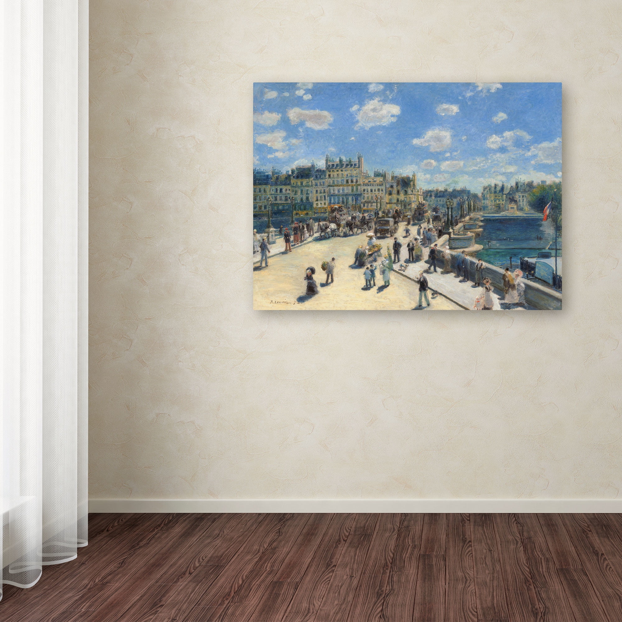 Trademark Fine Art "Pont Neuf Paris" 1872 Canvas Art by Pierre-Auguste Renoir