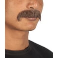 thumbnail image 3 of HPO Adult Men Facial Hair Set Brown Horseshoe Mustache for Cosplay, Flame-Retardant Synthetic Fiber, 3 of 3