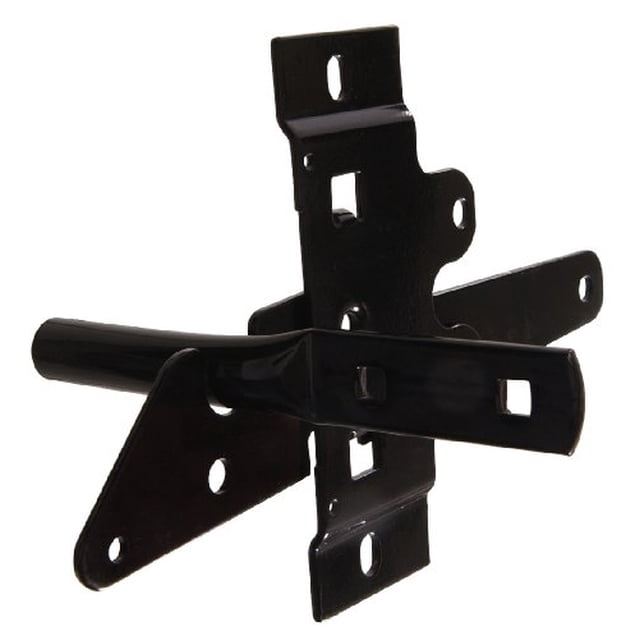 The Hillman Group 852506 Post Mount Gate Latch, Black Finish
