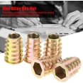 thumbnail image 3 of 10 Pcs M10 x 25mm Hex Drive Head Furniture Zinc Alloy WireNut,Type Threaded Hex Socket Screw, 3 of 5