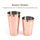 thumbnail image 4 of Irfora Juego de coctelera de 11 piezas con Boston Shaker Cup Kit de coctelería de acero inoxidable con coctelera de camarero Hawthorne / Colador de malla fina Jigger Licor Pourer Cuchara mezcladora y Irfora Batidor de coctéles, 4 of 7