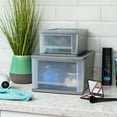 thumbnail image 5 of IRIS 7 Qt Small Plastic Under Bed Storage Drawers, Stackable and Modular, 5 Pack, 5 of 13