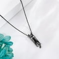 thumbnail image 3 of JUSORA Cat Necklace 925 Sterling Silver Black Cat Pendant Necklace Animal Jewelry for Women, 3 of 6