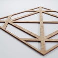 thumbnail image 4 of Ekena Millwork 23 3/8"W x 23 3/8"H x 3/8"T Large Buxton Decorative Fretwork Wood Wall Panels, Red Oak, 4 of 8