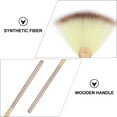thumbnail image 3 of HONITANO 9Pcs Golden Makeup Brush Set Fan Shape Highlighter Blush and Contouring Tools, 3 of 8