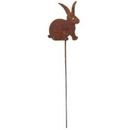 Bunny Wrought Iron - Village Wrought Iron RGS-67 Bunny - Rusted Garden Stake