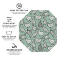thumbnail image 3 of Honeii Retro Rooster4 print Leather Coaster Set of 4, ideal for safeguarding your furniture from drinks spills and effortless cleanup-Octagon, 3 of 6
