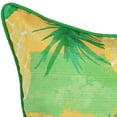 thumbnail image 2 of Jordan Manufacturing 18" x 18" Yellow and Green Pineapple Fruit Square Decorative Throw Pillow with Welt and Embroidery Accent, 2 of 5