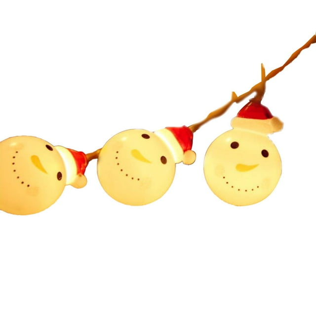 Advancent Navidad LED Lindo Papá Noel Muñeco de nieve Árbol de Navidad Luz de hadas Dormitorio Año Nuevo Decoraciones Suministros para Iluminación navideña Tipo 4 Advancent HA067934-04
