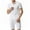 White, variant on YYDGH 2 Piece Sets for Men Hippie Beach Tops and Pants Cotton Linen T Shirt Stand Collar Henley Shirts Funky V Neck Shirt and Shorts