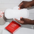 thumbnail image 3 of Almohadillas menstruales Aunt Flow de algodón orgánico regulares, 36 unidades, 3 of 5