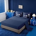 thumbnail image 3 of Erosebridal Football Court Pattern 7-Piece Twin Bedding Sets,Ball Sport Games Bedding Comforter Set For Soccer Lovers,Reversible Navy, 3 of 7