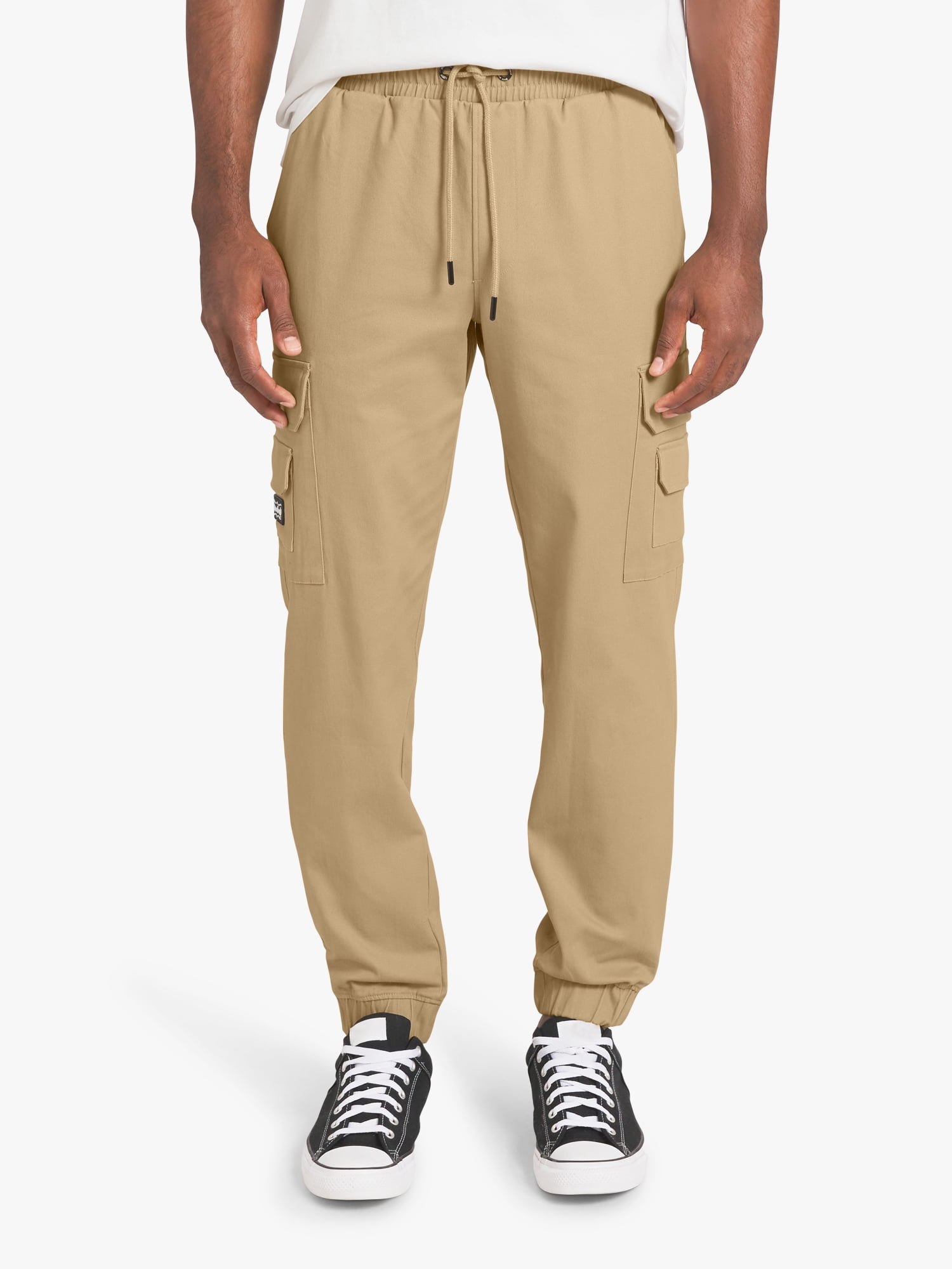 Dogg Supply by Snoop Dogg All-Gender Men's and Women's Stretch Twill Cargo Joggers, Sizes XS-3XL