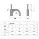 thumbnail image 3 of Clips para Cables de 8mm, Abrazaderas de Clavo para Cables, Organizador de Cables, 100pcs, 3 of 4
