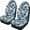 Coconut Tree Pattern, variant on XYZCANDO Car Seat Covers Camo Bow Design 2 pcs Car Front Seat Covers Soft Van Auto SUV Waterproof Washable Auto Seat Covers