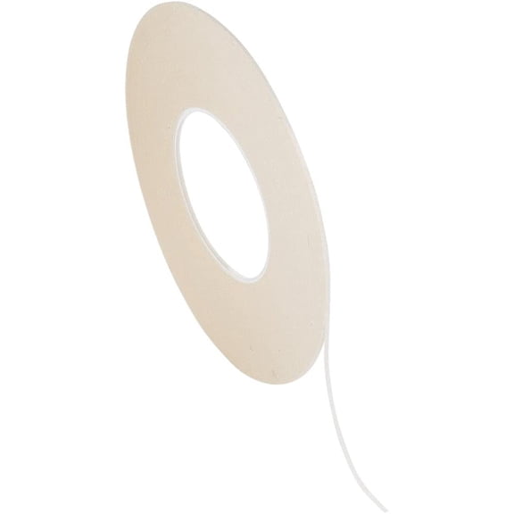 Chartpak Graphic Art Tape, 1/32" W x 648" L, White Crepe, 1 Roll