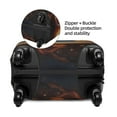 thumbnail image 4 of Lsque Red And Gray Flame Fox Printed Luggage Cover, Travel Luggage Protector,Scratch and Dirt Resistant, Fits 18-32 Inch Luggage - Large, 4 of 9