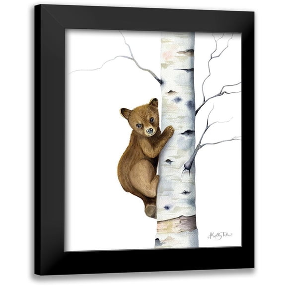 Talent, Kelley 12x14 Black Modern Framed Museum Art Print Titled - Bear Up a Tree