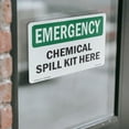 thumbnail image 4 of Chemical Spill Kit Here OSHA Emergency Vinyl Decal Label 14 Inch x 10 Inch - 10 Pack, 4 of 6