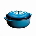 thumbnail image 1 of Lodge Enamel Blue Dutch Oven, 1 of 3