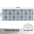 thumbnail image 5 of Kitchen Rugs Sets Of 2,Blue Floral Ornament Pattern Anti Fatigue Kitchen Mat Rugs Non Slip Washable,Decorative Kitchen Floor Mats for Kitchen,Sink,Laundry,17"X47", 5 of 5