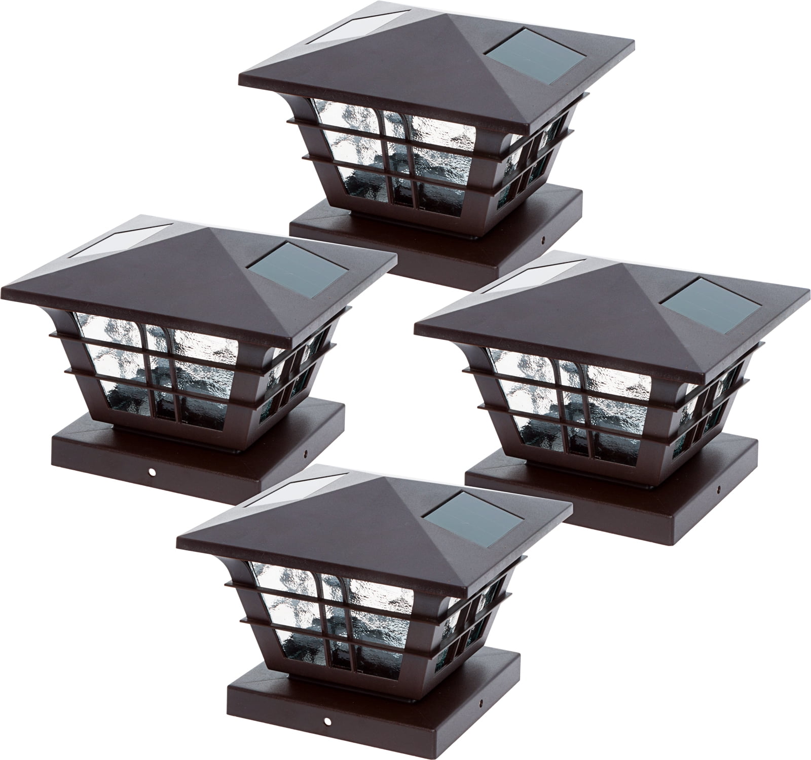 GreenLighting 5x5 Solar Powered Post Cap Light w/ 4x4 Base ... GreenLighting 5x5 Solar Powered Post Cap Light w/ 4x4 Base ...