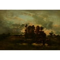 thumbnail image 2 of Narcisse-Virgile Diaz de La Peña 18x13 Gold Ornate Wood Frame and Double Matted Museum Art Print Titled - Wet Pasture (C. 1870), 2 of 4