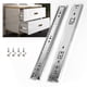 thumbnail image 1 of Shuhang 10 pares de guías para cajones de extensión completa 8 10 12 14 16 18 20 22 24 pulgadas Rieles con rodamiento de bolas Capacidad de carga de 100 lb Montaje lateral Gabinete Cómoda Deslizadores, 1 of 5