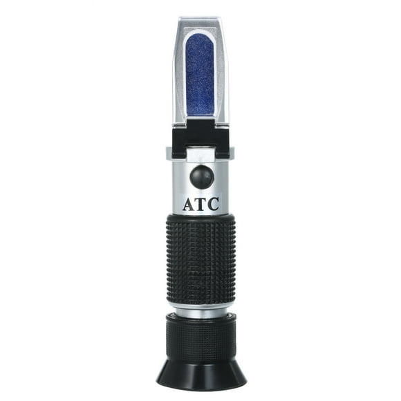 Salinity Refractometer Handheld Seawater Hydrometers Optical Salinity Tester Portable ATC Refractometer, Dual Scale: 0-100‰ &