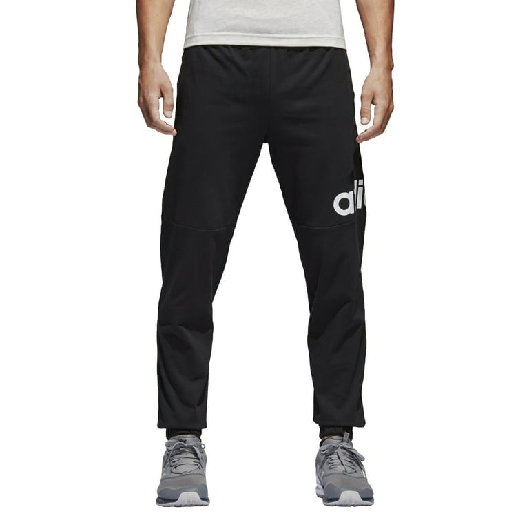 X-Large) (Black/White, Men\'s Performance Logo adidas Essentials Pant