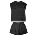 thumbnail image 4 of MuXiKeJi Clothes Lounge Sets for Women Shorts Lightweight Summer Pajamas Set Sleepwear 2 Piece Sets Airport Vacation Outfits, 4 of 9
