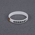 thumbnail image 2 of SHOWERORO 5 Pcs Bracelets en Caoutchouc Drapeau Australien Blanc Silicone Rond pour Fans de Soccer, 2 of 6
