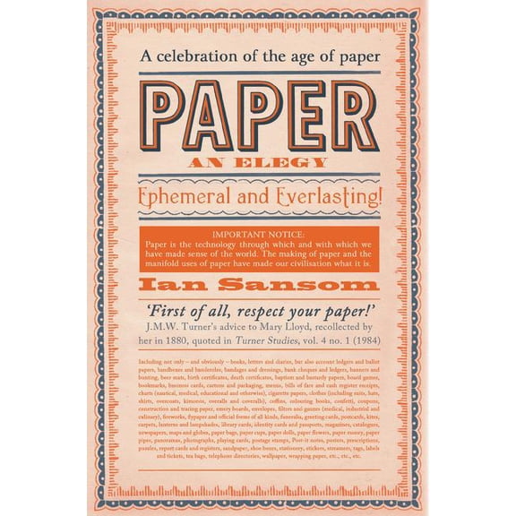 Paper: An Elegy, (Paperback)