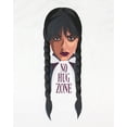 thumbnail image 2 of Wednesday Addams Men's No Hug Zone Zero Expression Adult T-Shirt, 2 of 5
