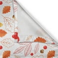 thumbnail image 4 of Ambesonne Autumn Valance Pack of 2, Season Forest Flora Design, 42"X18", Vermilion Mustard and White, 4 of 5