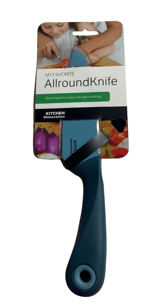 4 Piece Set My Favorite Kitchen Innovation Knife Soft Grip Silicone Coated Blade