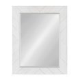 thumbnail image 1 of DesignOvation Rost Pieced Wood Framed Wall Accent Mirror, 23.5x29.5, White, 1 of 5