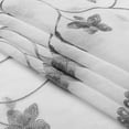 thumbnail image 4 of Sheer Cloth Shower Curtain with Hooks, Washable Shower Curtain White/Gray, 4 of 5