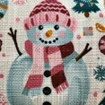 thumbnail image 6 of Orinice Snowman Christmas Decorations Winter Round Table Cover Stain Resistant Washable Indoor Outdoor Tablecloth Kitchen Dining Wedding Parties Waterproof 100% Polyester Fiber Christmas Theme 46-50, 6 of 8