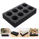 thumbnail image 2 of Bandeja para llevar bebidas (5 unidades), 8 orificios, portátil, para café, té y refrescos, color negro Caja de almacenamiento para carrito de compras (5 unidades), 2 of 7