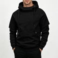 thumbnail image 7 of Men's Hooded Pullover Solid Color Long-sleeved Sweatshirt for Man Fall Winter, 7 of 7