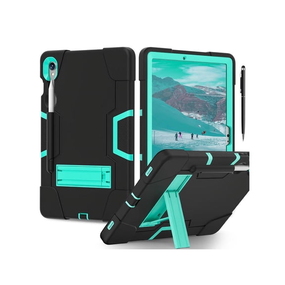 Case for Samsung Galaxy Tab S9 11 inch/S9 FE 5G 10.9 inch 2023/S10 FE/S10 Lite 10.9" 2025 with Kickstand, Heavy Duty Shockproof Protective Cover with Pencil Holder, Stylus Pen