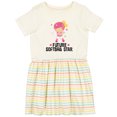 thumbnail image 3 of Inktastic Future Softball Star Girl Girls Toddler Dress, 3 of 5