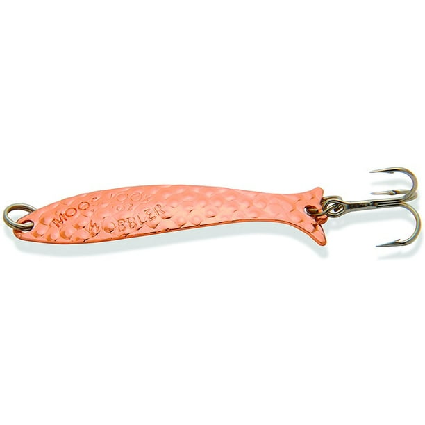 Mooselook Wobbler, Midget Copper Nuwrinkle, Fishing Spoons